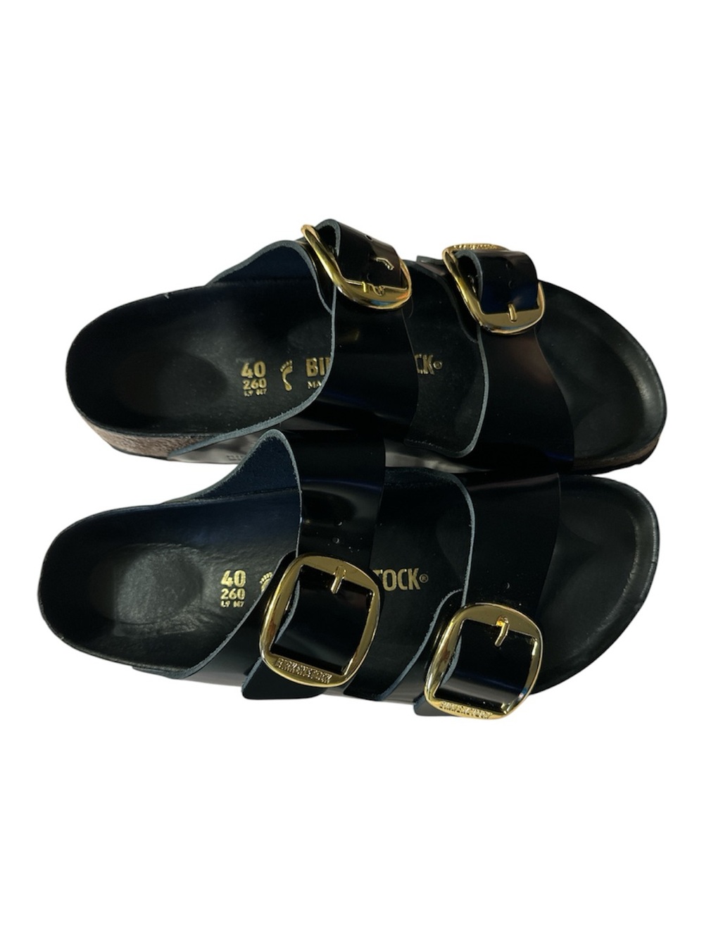Birkenstock Arizona Big Buckle High Shine Sandals Size EU40 NEW - Picture 3 of 5
